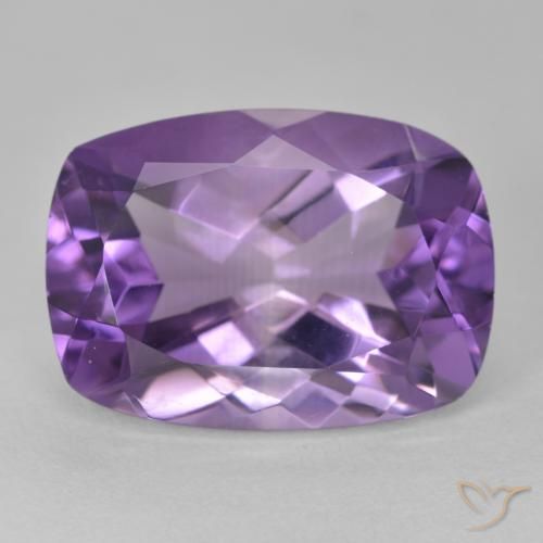 12.56ct 天然 中紫 紫水晶, 软垫, VVS