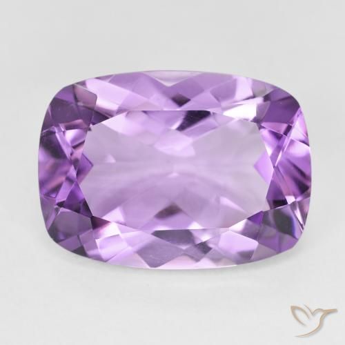12.38ct 天然 中紫 紫水晶, 软垫, VVS