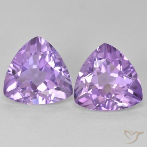 5.67ctw 天然 中紫 紫水晶, 胖三角形, VS