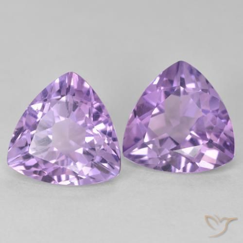 5.73克拉天然紫水晶，胖三角形，VS