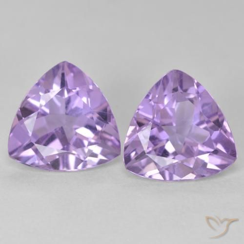 5.30ctw 天然 中紫 紫水晶, 胖三角形, VS