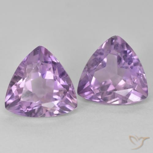 5.68克拉天然紫水晶，胖三角形，VS