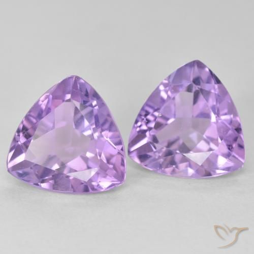 5.94克拉天然紫水晶，胖三角形，VS