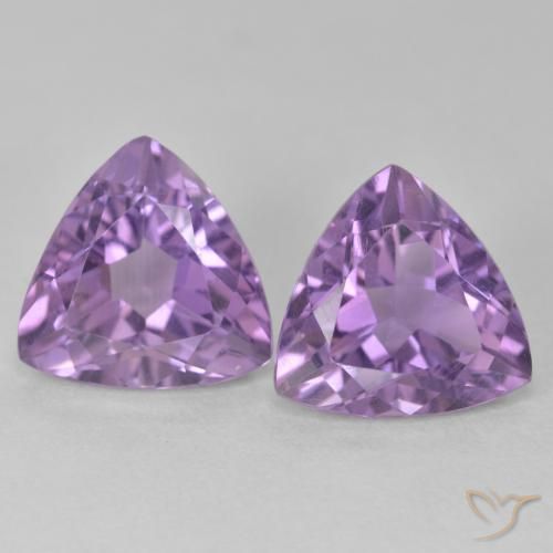 5.65ctw 天然 中紫 紫水晶, 胖三角形, VS