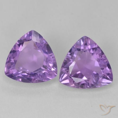 5.58ctw 天然 中紫 紫水晶, 胖三角形, VS