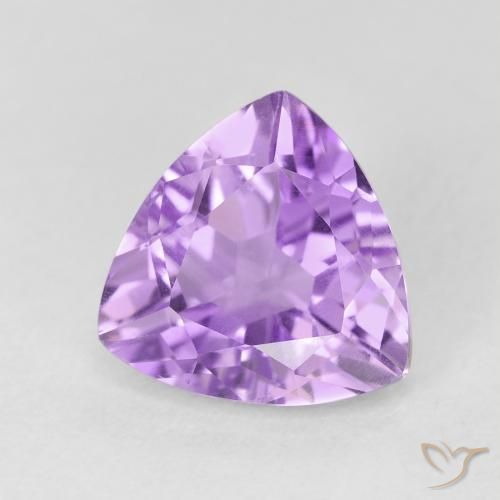2.94克拉天然紫水晶，胖三角形，VVS-VS
