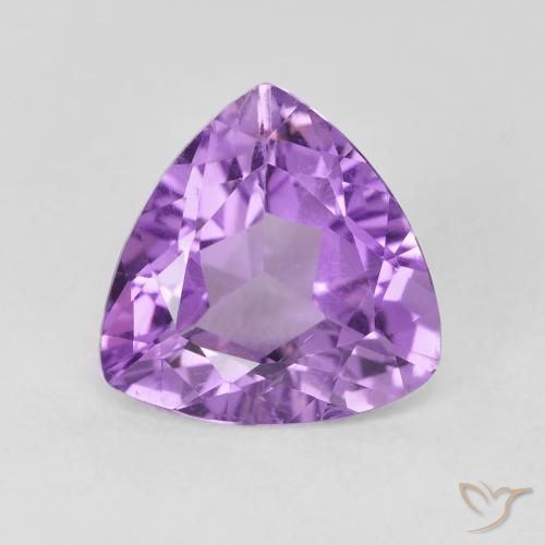 2.78ct 天然 粉紫罗兰色 紫水晶, 胖三角形, VVS-VS