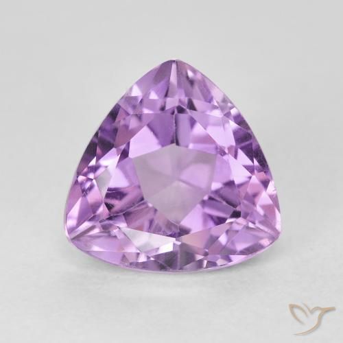 3.23ct 天然 粉紫罗兰色 紫水晶, 胖三角形, VVS-VS