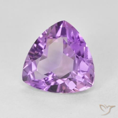 2.83克拉天然紫水晶，胖三角形，VVS-VS