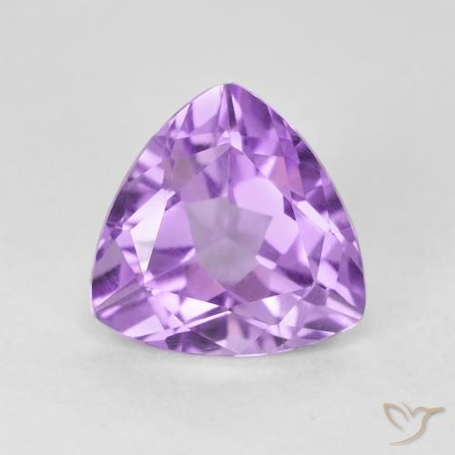 3.02ct 天然 中紫 紫水晶, 胖三角形, VVS-VS