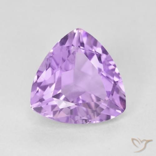 3.05ct 天然 粉紫罗兰色 紫水晶, 胖三角形, VVS-VS