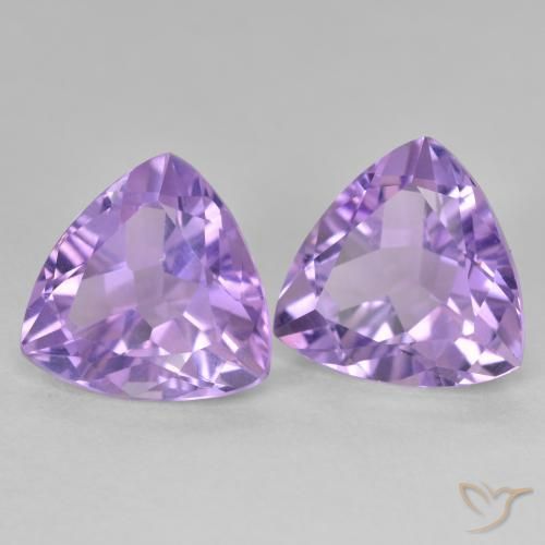 5.84克拉天然紫水晶，胖三角形，VS