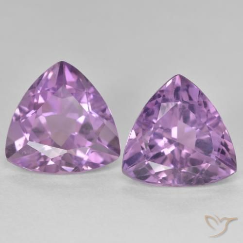 5.83ctw 天然 中粉紫 紫水晶, 胖三角形, VS