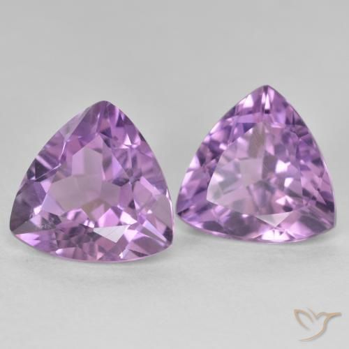 5.83克拉天然紫水晶，胖三角形，VS