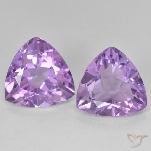 5.71ctw 天然 中紫 紫水晶, 胖三角形, VS