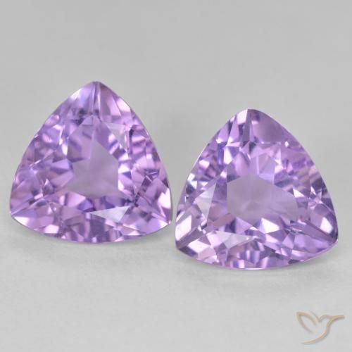 5.59ctw 天然 中紫 紫水晶, 胖三角形, VS