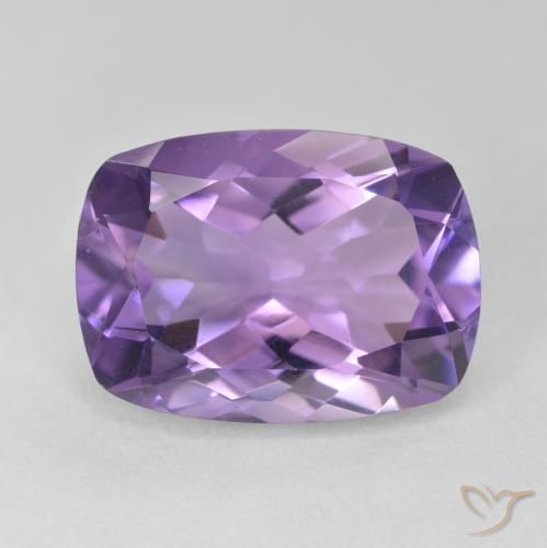 12.54ct 天然 中紫 紫水晶, 软垫, VVS