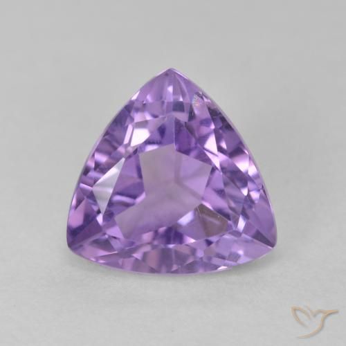 3.03ct 天然 鸢尾紫 紫水晶, 胖三角形, VS