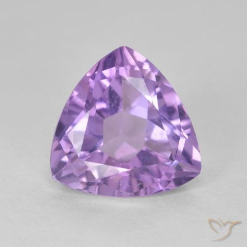 3.01ct 天然 鸢尾紫 紫水晶, 胖三角形, VS