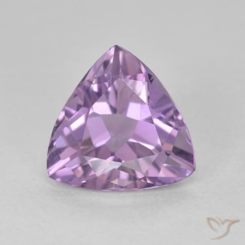 2.70ct 天然 粉紫罗兰色 紫水晶, 胖三角形, VS