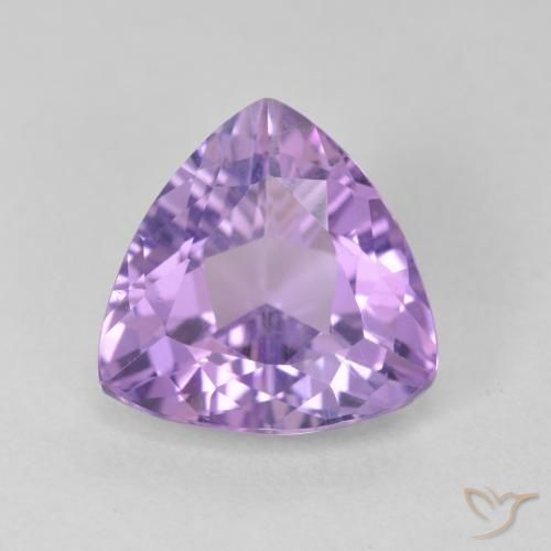2.94ct 天然 粉紫罗兰色 紫水晶, 胖三角形, VS