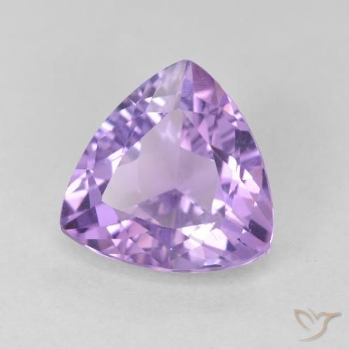 2.94克拉天然紫水晶，胖三角形，VS