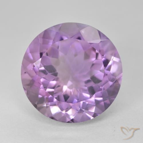 14.50ct 天然 中紫 紫水晶, 圆形的, VVS