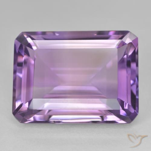 22.10ct 天然 中粉紫 紫水晶, 祖母绿式切割, VVS