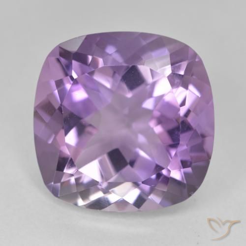 12.33ct 天然 中紫 紫水晶, 软垫, VVS