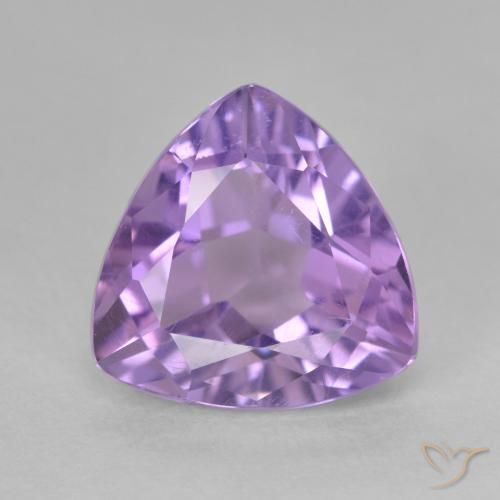 3.14ct 天然 深紫罗兰色 紫水晶, 胖三角形, VS