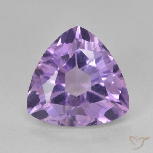 3.10ct 天然 深鸢尾紫 紫水晶, 胖三角形, VS