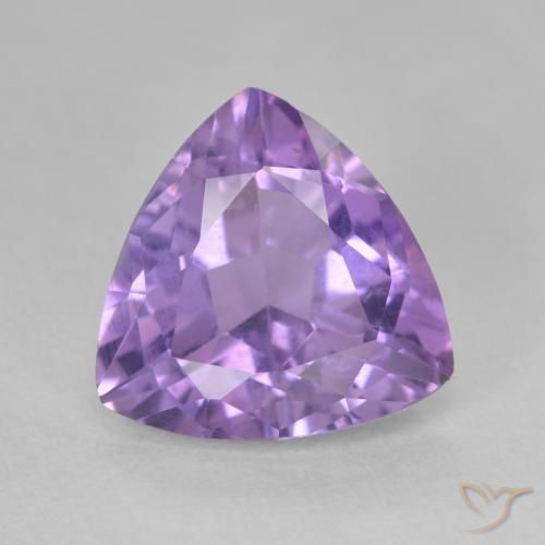 2.81ct 天然 深鸢尾紫 紫水晶, 胖三角形, VS