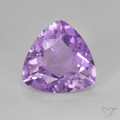 2.82ct 天然 深鸢尾紫 紫水晶, 胖三角形, VS