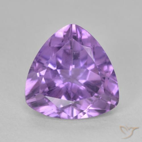 2.91ct 天然 深鸢尾紫 紫水晶, 胖三角形, VS