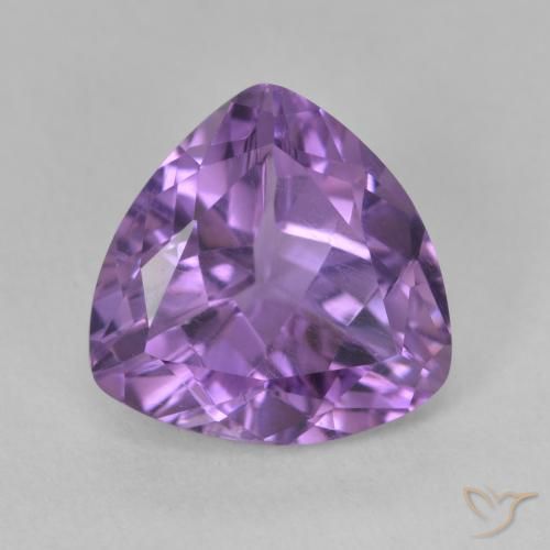 2.79ct 天然 粉紫罗兰色 紫水晶, 胖三角形, VS