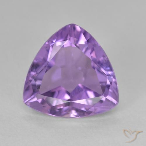2.82ct 天然 粉紫罗兰色 紫水晶, 胖三角形, VS
