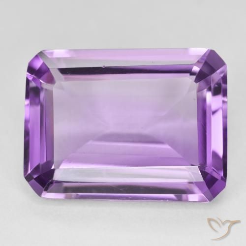 18.56ct 天然 Medium Light Purplish-Violet 紫水晶, 祖母绿式切割, VVS