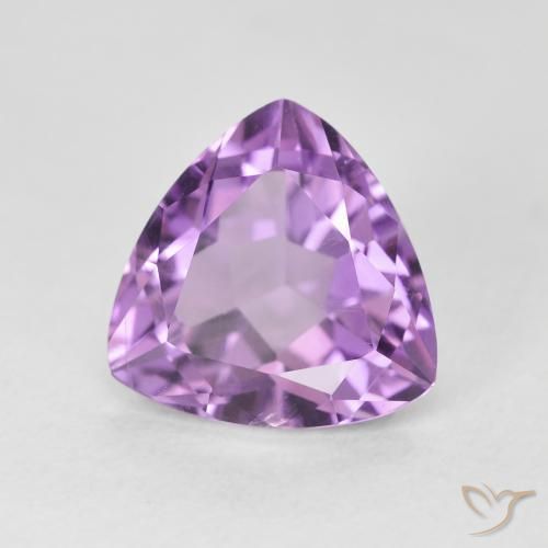 2.96克拉天然紫水晶，胖三角形，VS
