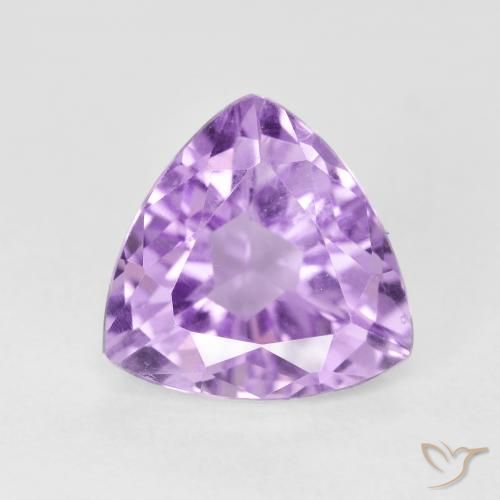 3.05ct 天然 明亮的粉紫色 紫水晶, 胖三角形, VS