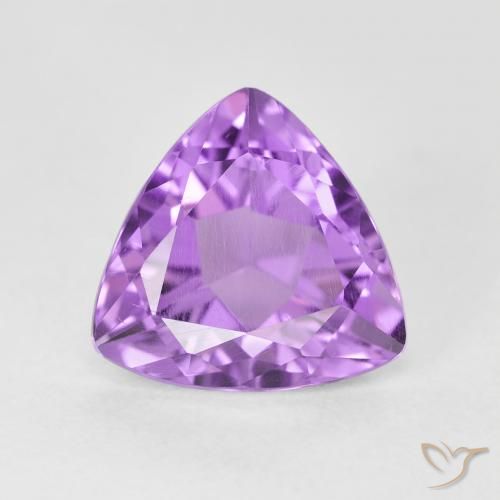 3.01ct 天然 中粉紫 紫水晶, 胖三角形, VS