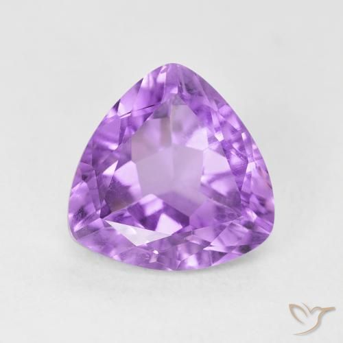 2.54ct 天然 粉紫罗兰色 紫水晶, 胖三角形, VS