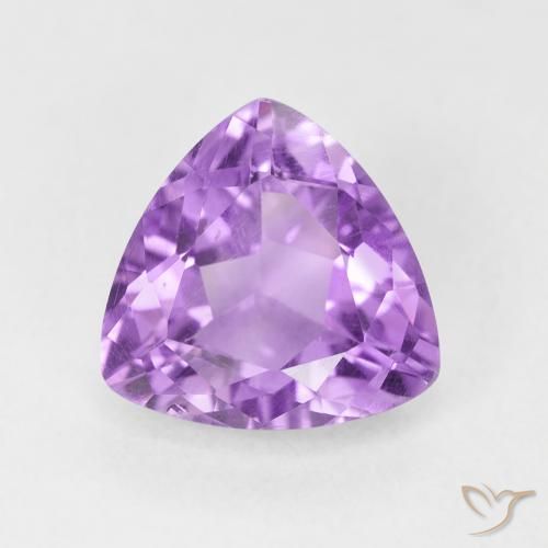2.74ct 天然 粉紫罗兰色 紫水晶, 胖三角形, VS