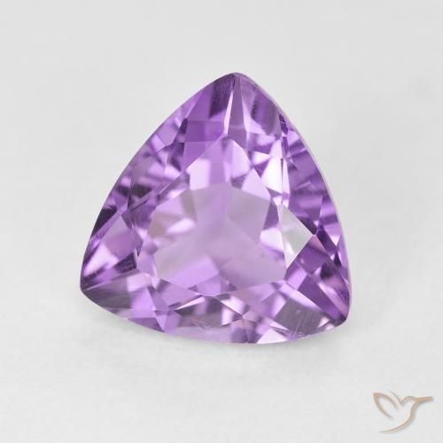 2.87克拉天然紫水晶，胖三角形，VS