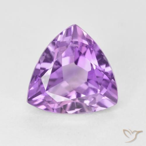 3.16ct 天然 中粉紫 紫水晶, 胖三角形, VS