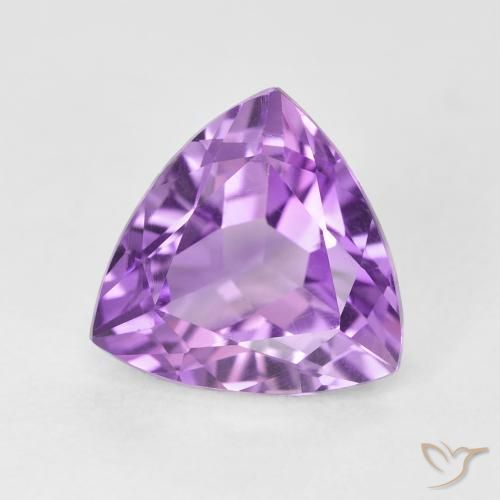 3.16克拉天然紫水晶，胖三角形，VS