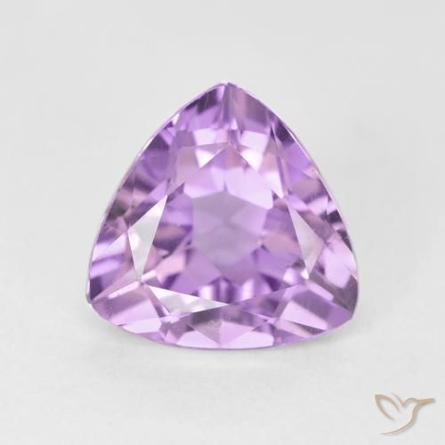 2.96ct 天然 中粉紫 紫水晶, 胖三角形, VS