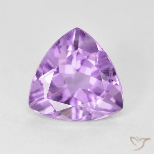 2.80ct 天然 浅紫罗兰色 紫水晶, 胖三角形, VS