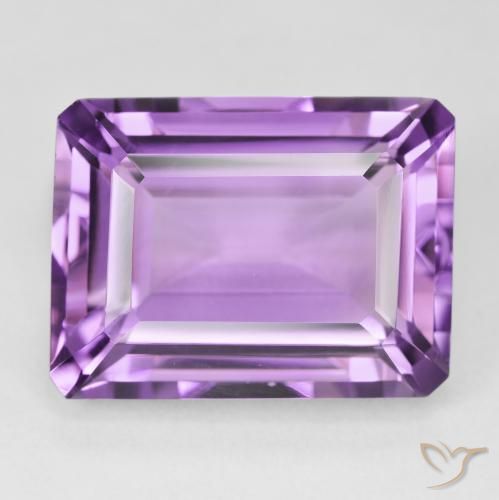 22.23ct 天然 粉紫罗兰色 紫水晶, 祖母绿式切割, VVS