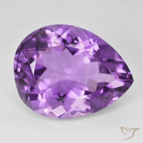 16.83ct 天然 Medium Dark-Violet 紫水晶, 梨形, VVS