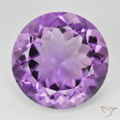 23.25ct 天然 粉紫罗兰色 紫水晶, 圆形的, VVS